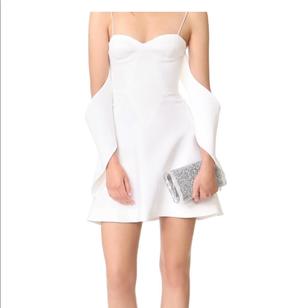 N/Nicholas Flounce Mini Dress